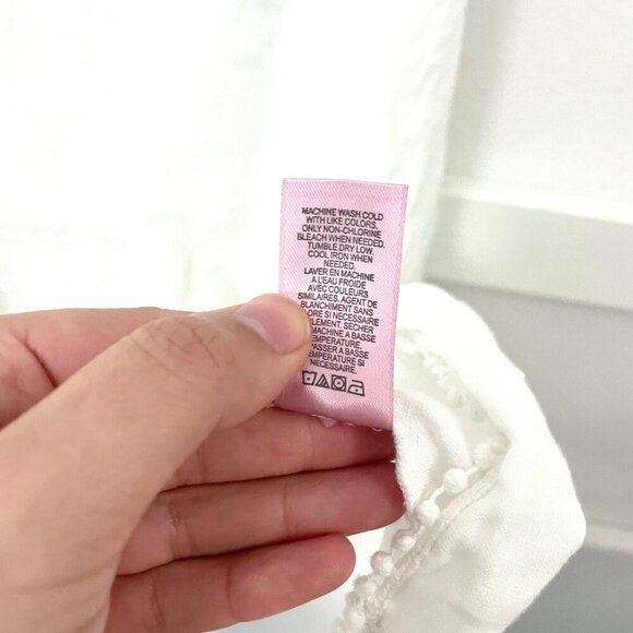 Calypso St.Barth 100% Linen Beach Dress / Swim Cover In White Size XS - Picture 5 of 6